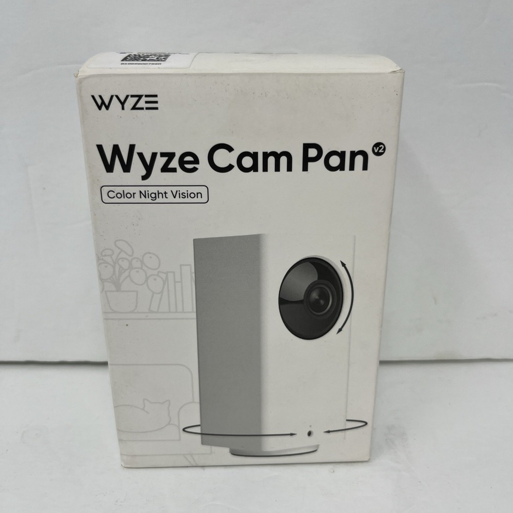 Wyze Pan v2 Indoor Wired 1080p HD Securtiy Camera White WYZECP2